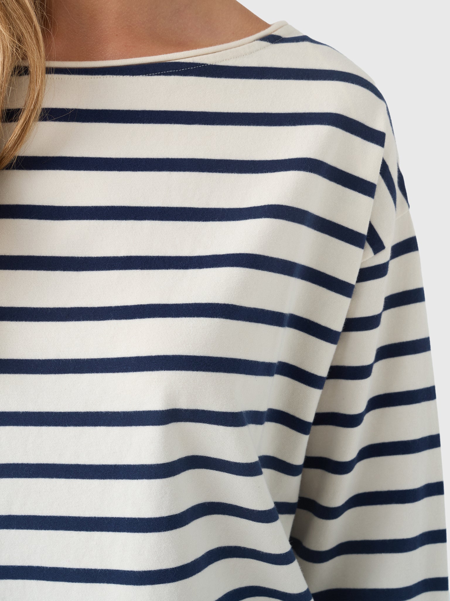 Citizens Of Humanity Women's Boat Neck Long Sleeve Tee - Saint Bernard