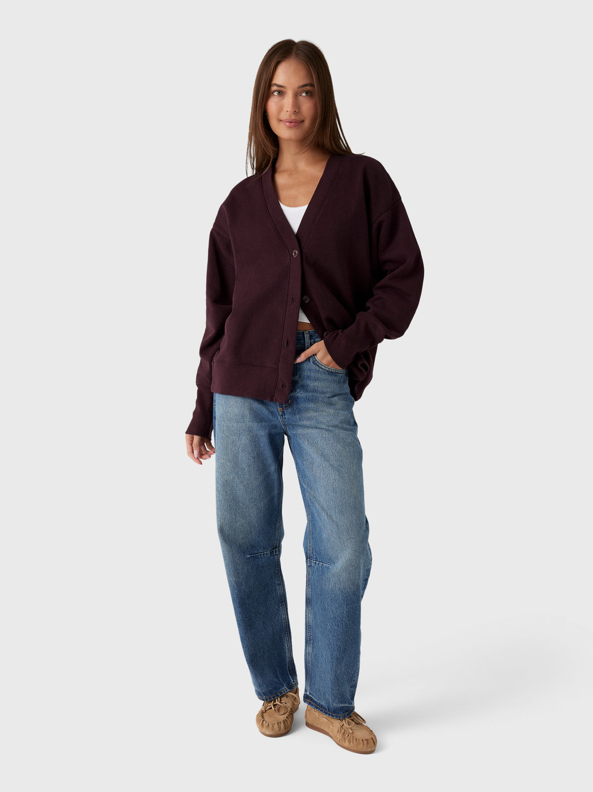 Citizens Of Humanity Women's Fleece Cardigan - Saint Bernard