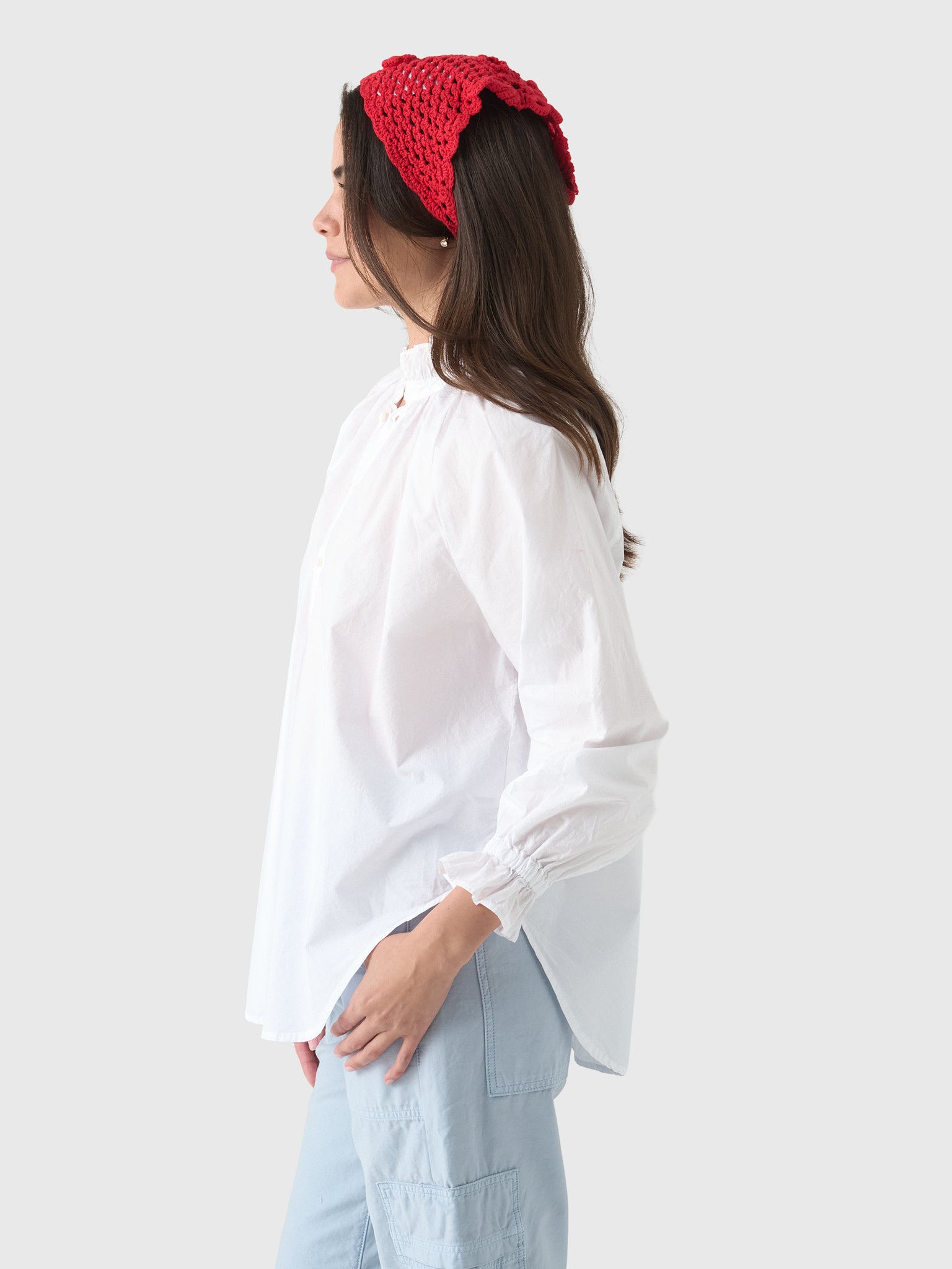 Citizens Of Humanity Women's Loretta Ruffle Top - Saint Bernard