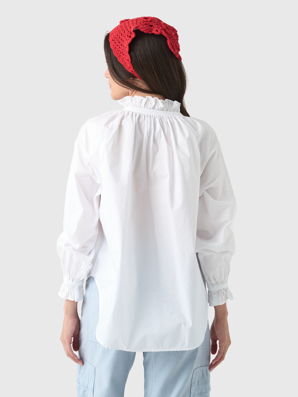 Citizens Of Humanity Women's Loretta Ruffle Top - Saint Bernard