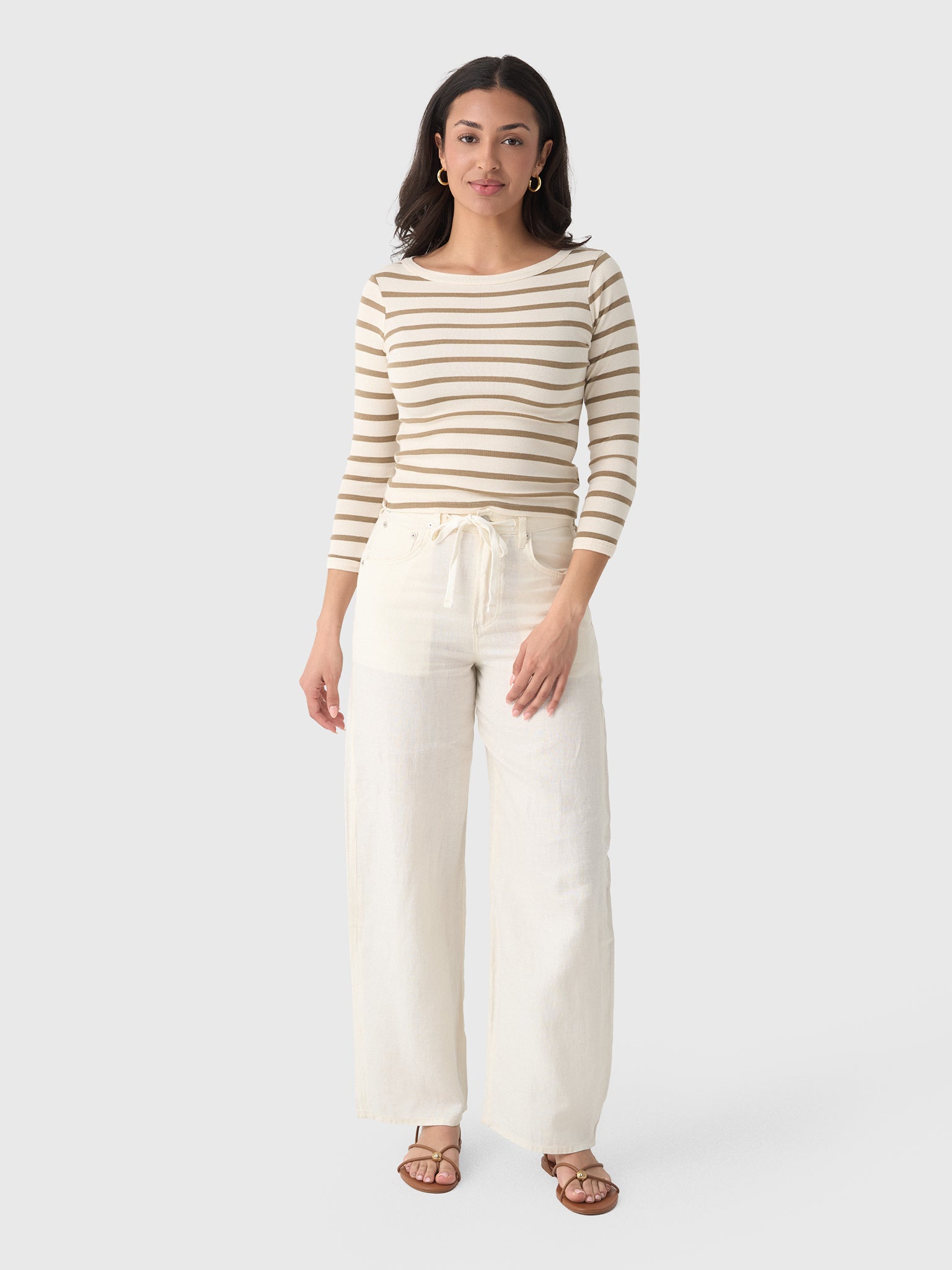 Citizens Of Humanity Women's Boat Neck Slim Tee - Saint Bernard