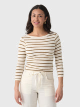 Citizens Of Humanity Women's Boat Neck Slim Tee - Saint Bernard