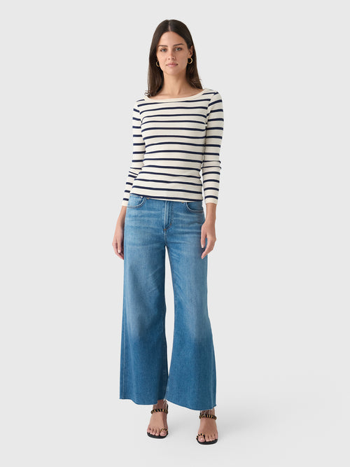 Citizens Of Humanity Women's Boat Neck Slim Tee