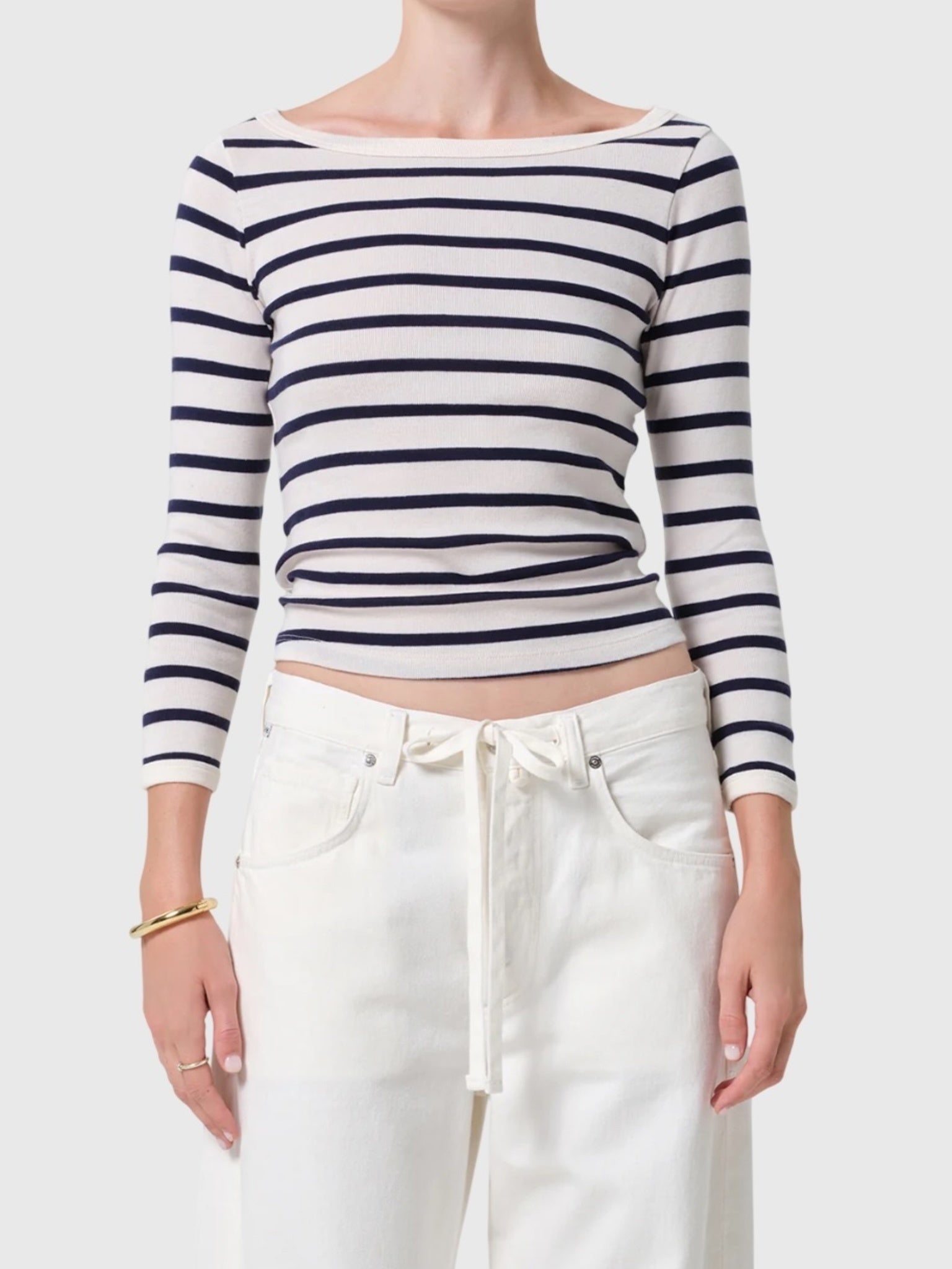 Citizens Of Humanity Women's Boat Neck Slim Tee - Saint Bernard