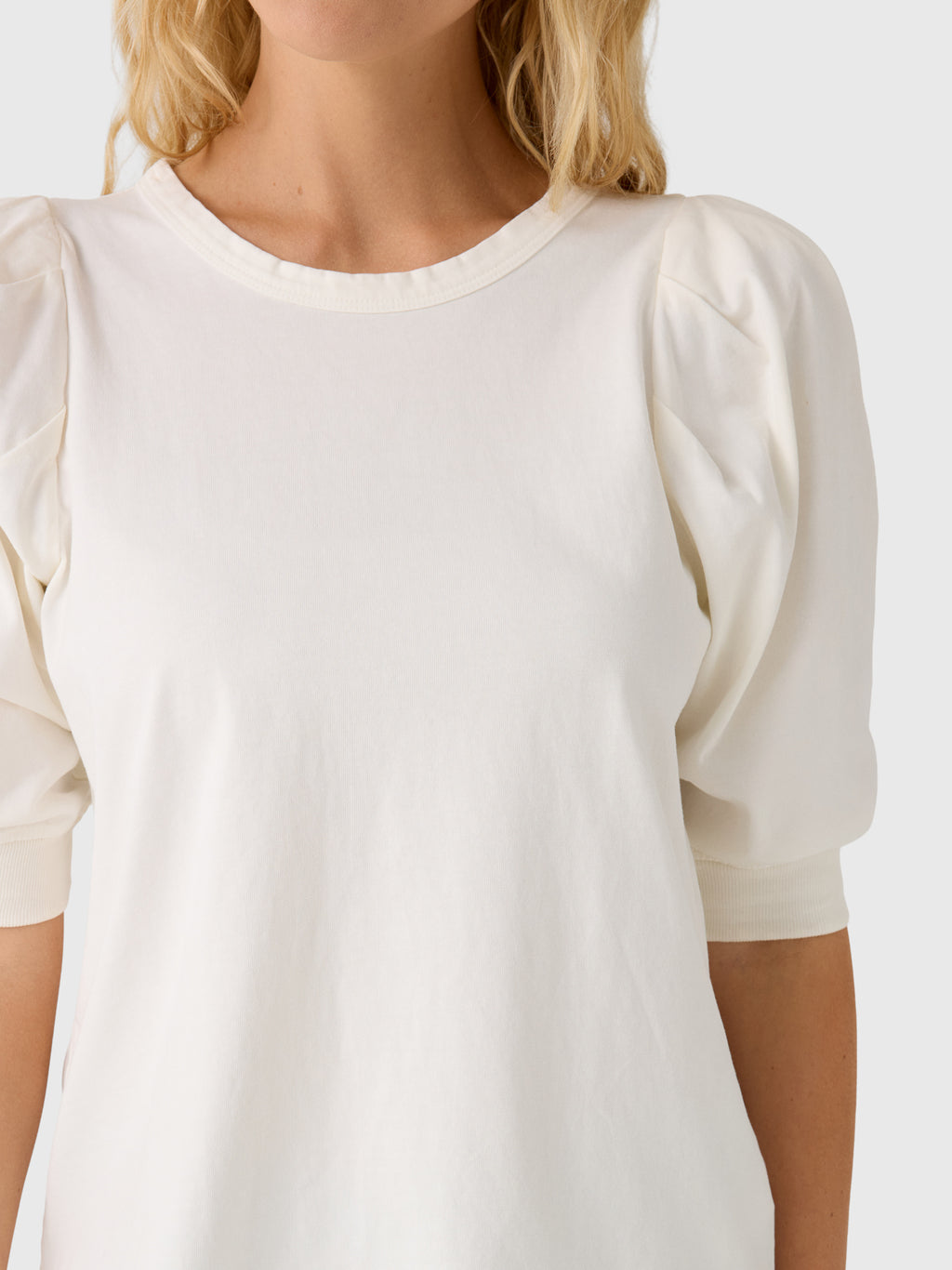 Citizens Of Humanity Women's Pia Pleated Sleeve Tee - Saint Bernard