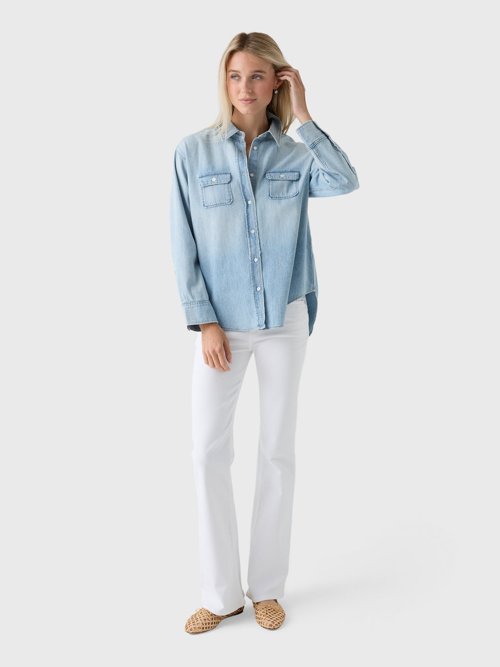 Citizens Of Humanity Women's Baby Pocket Jude Shirt - Saint Bernard