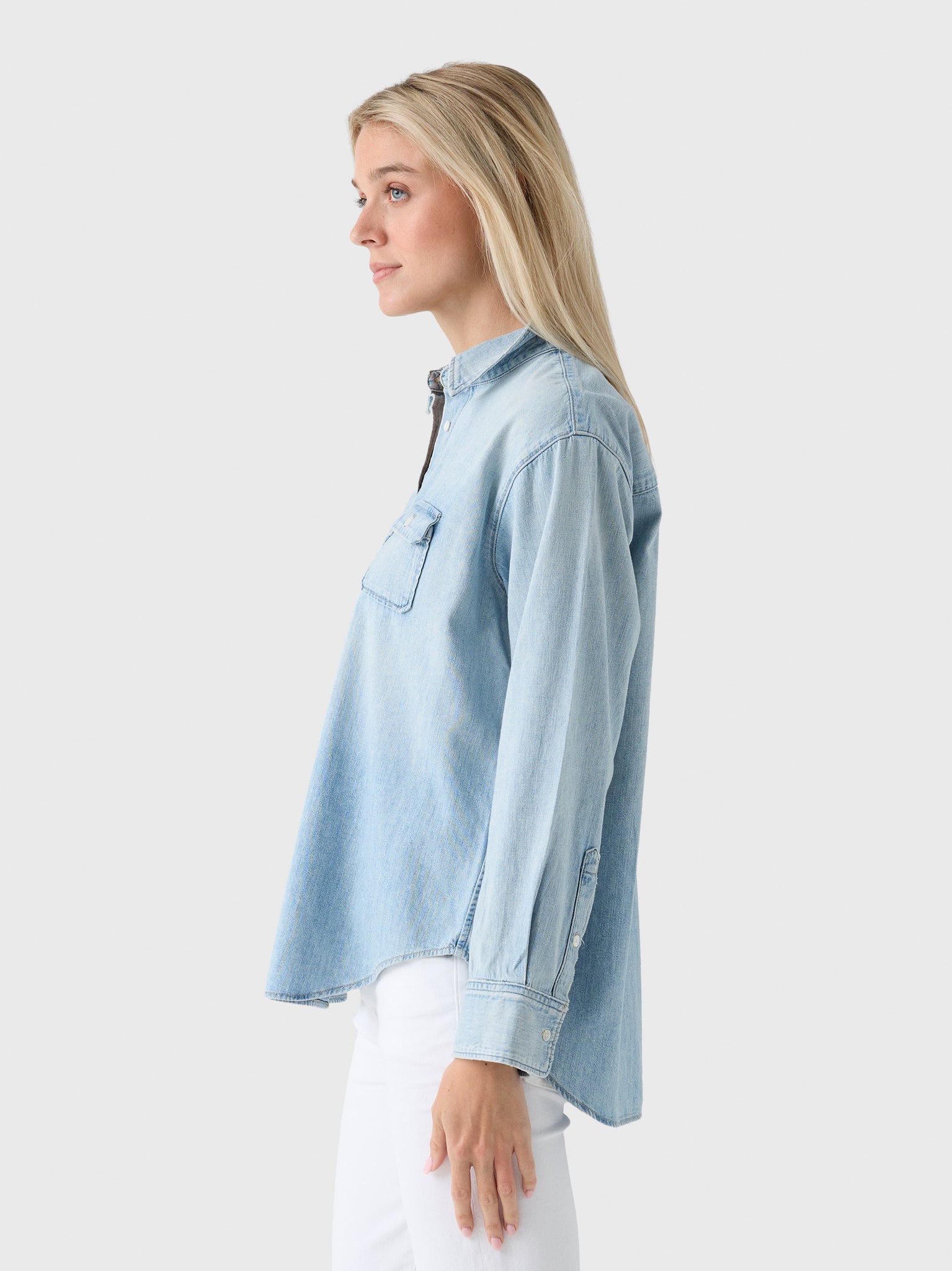 Citizens Of Humanity Women's Baby Pocket Jude Shirt - Saint Bernard