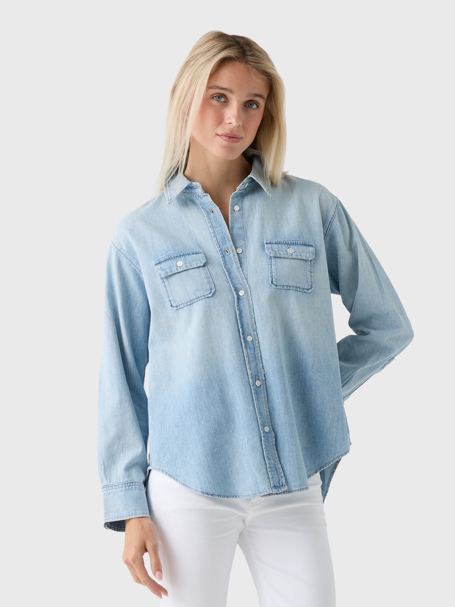 Citizens Of Humanity Women's Baby Pocket Jude Shirt - Saint Bernard