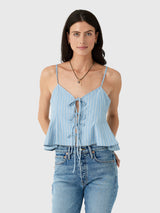 Citizens Of Humanity Women's Larissa Tie Front Cami - Saint Bernard