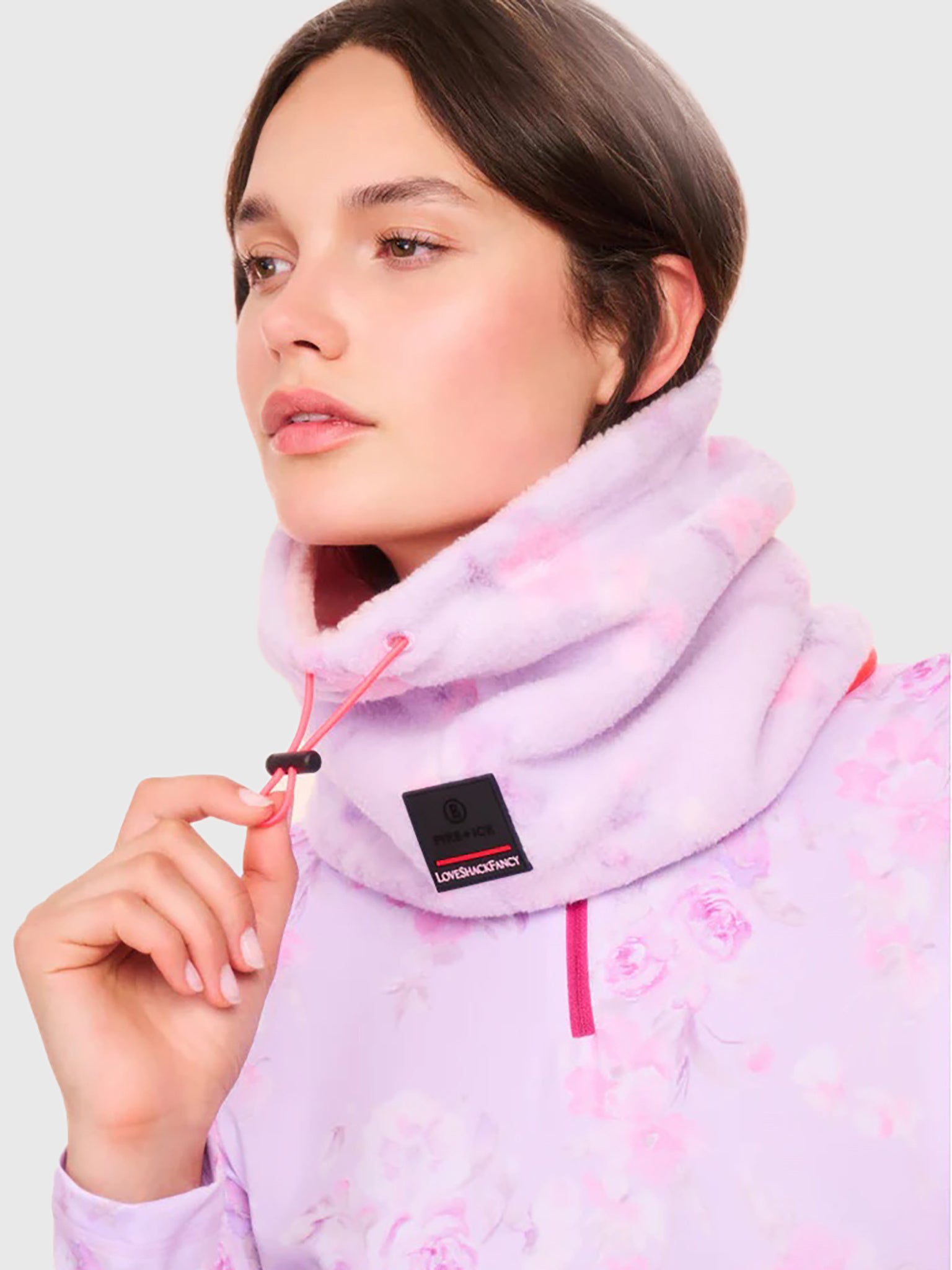 Bogner Fire + Ice X LoveShackFancy Arian Neck Gaiter - Saint Bernard
