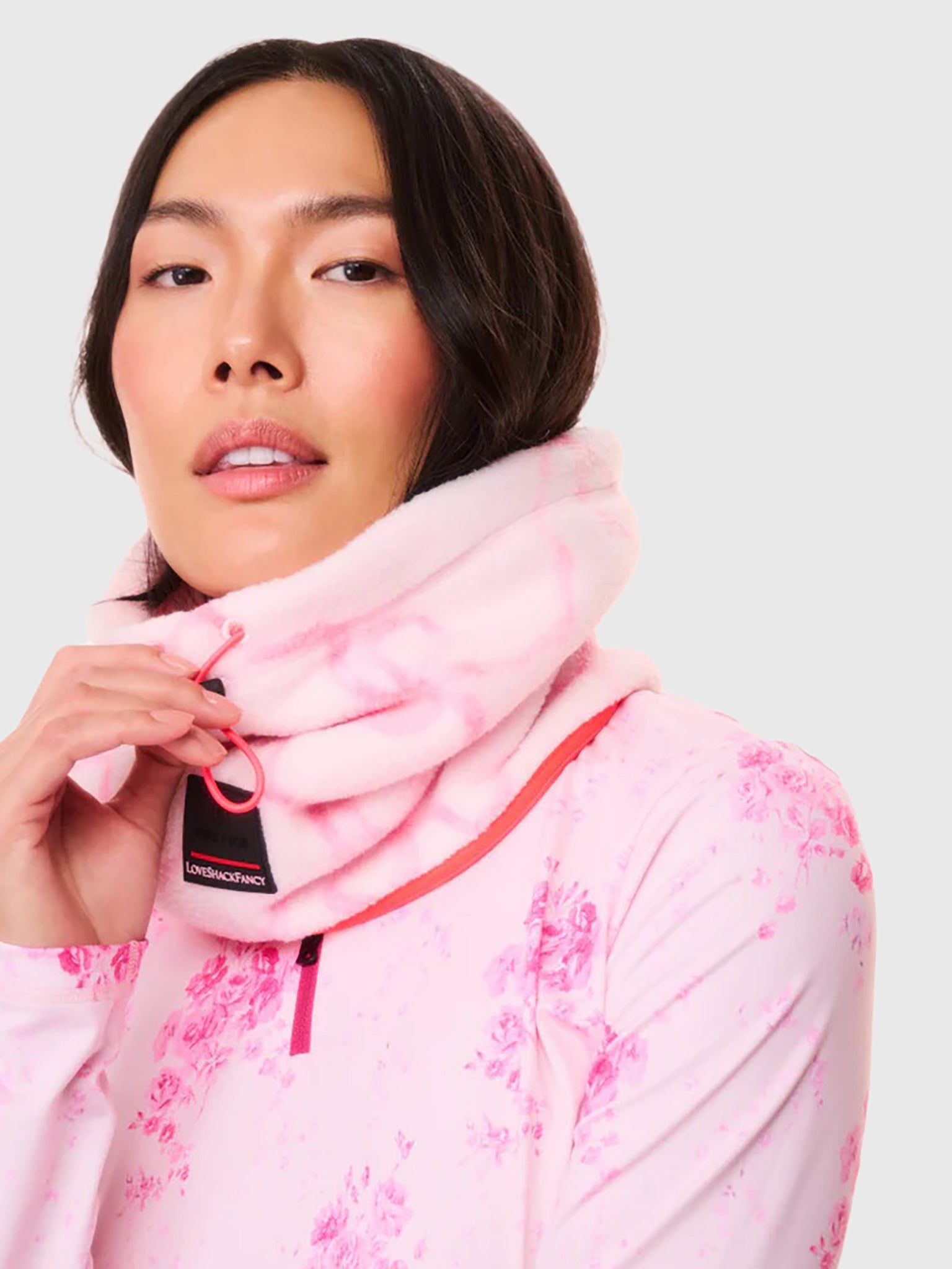 Bogner Fire + Ice X LoveShackFancy Arian Neck Gaiter - Saint Bernard