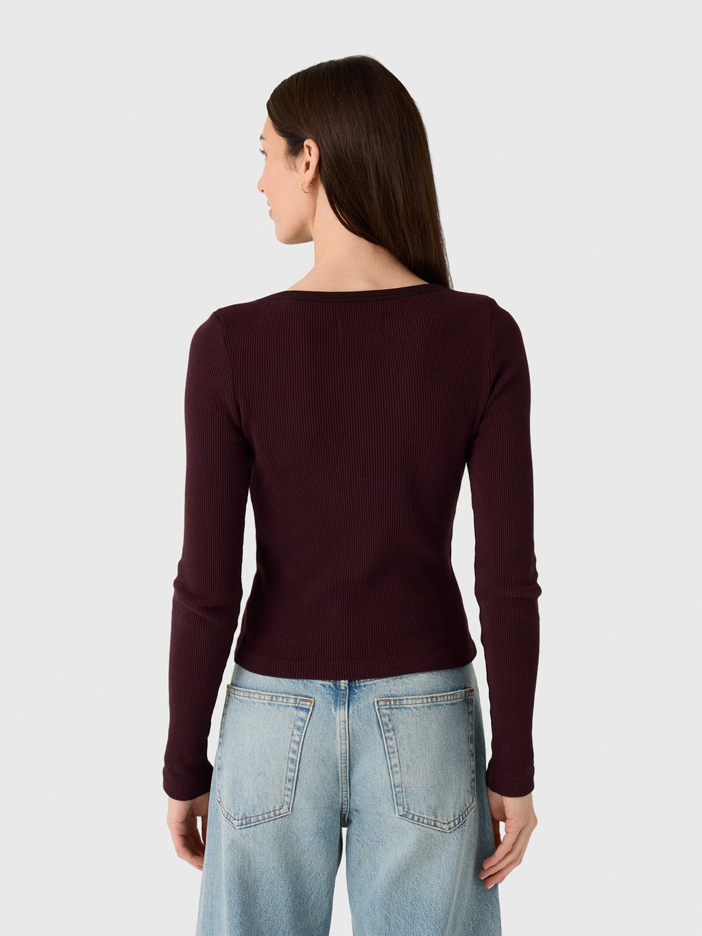 Citizens Of Humanity Women's Long Sleeve Baby Waffle Tee