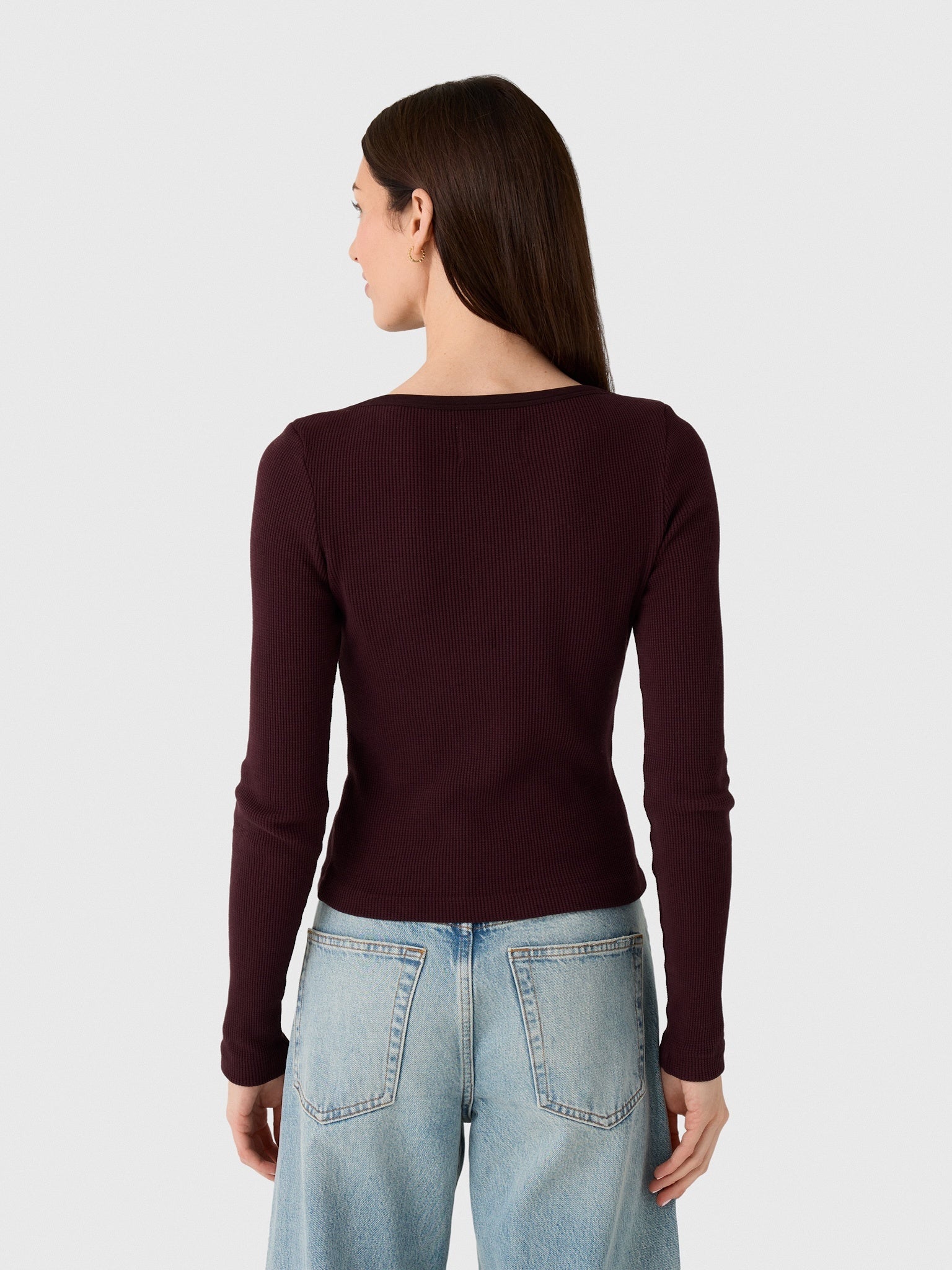 Citizens Of Humanity Women's Long Sleeve Baby Waffle Tee