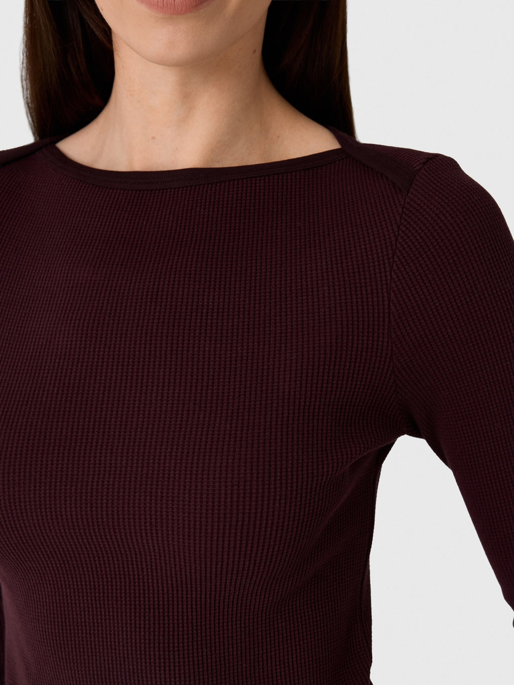Citizens Of Humanity Women's Long Sleeve Baby Waffle Tee
