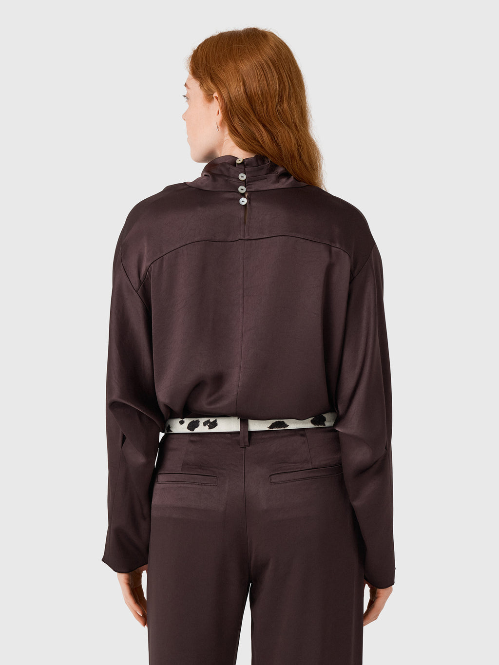Citizens Of Humanity Women's Ilaria Draped Japanese Hammered Satin Top - Saint Bernard