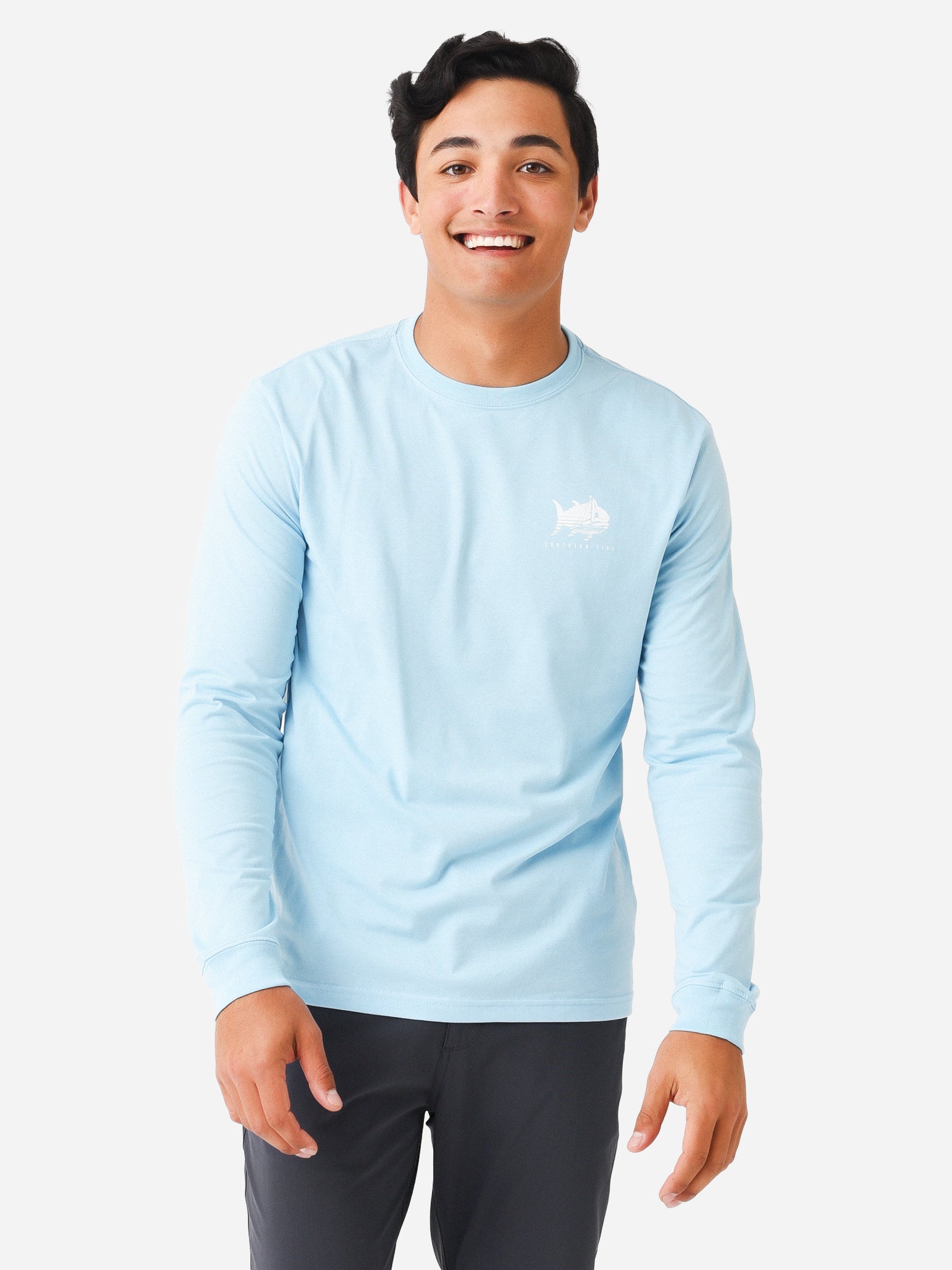 Southern Tide Men's Southern Sailing Long Sleeve T-Shirt - Saint Bernard