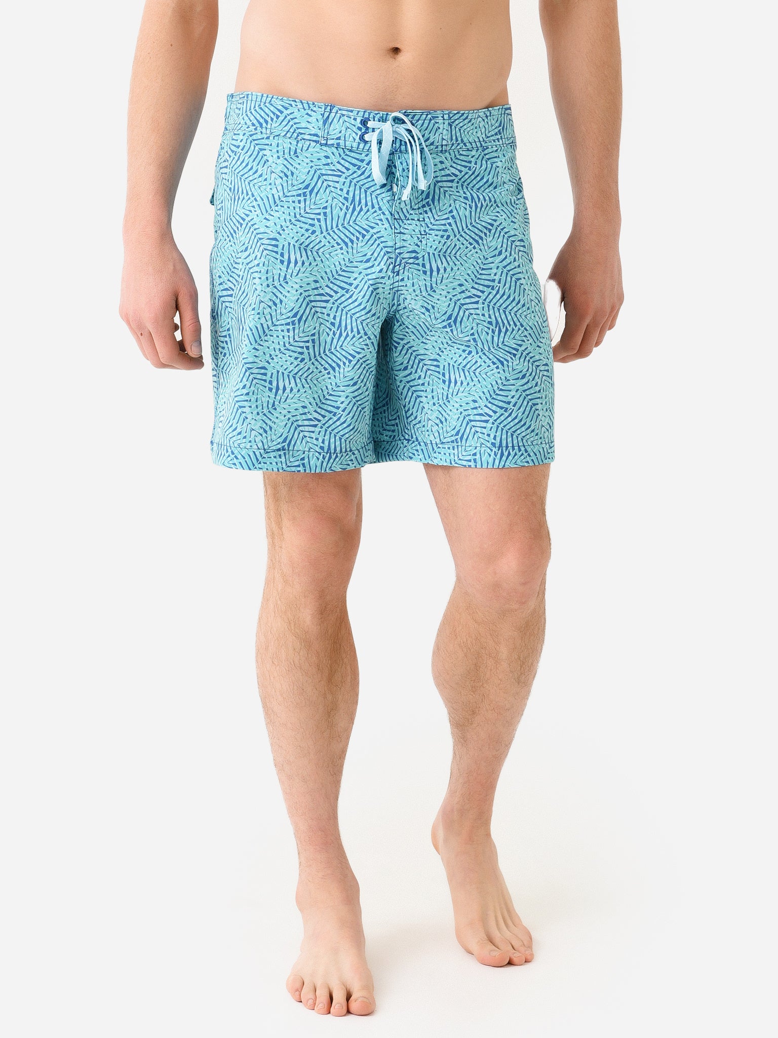 Southern Tide Men's Vibin' Palm Printed Swim Short - Saint Bernard