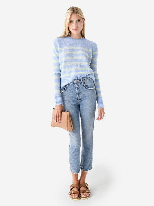 Agolde Women's Riley High Rise Straight Crop Jean