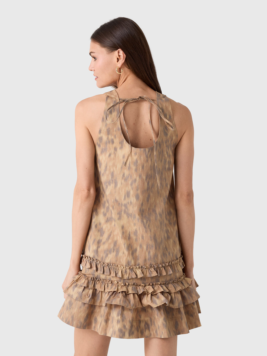 GANNI Women's Printed Cotton Dress - Saint Bernard