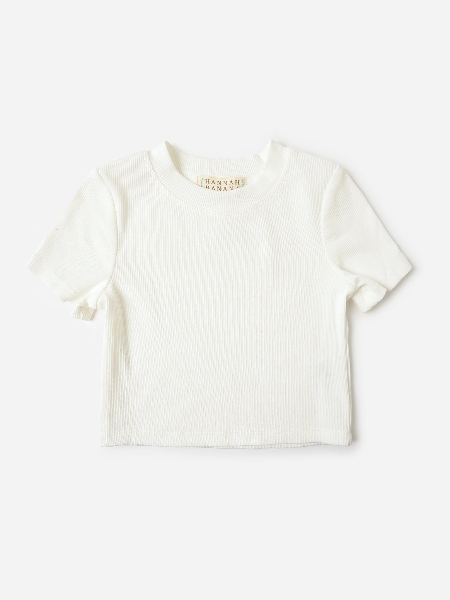 Hannah Banana Girls' Ribbed Crop Top - Saint Bernard