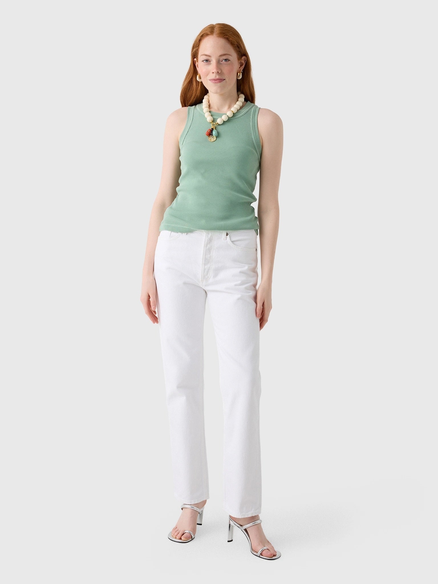 Agolde Women's Lana Straight Jean - Saint Bernard
