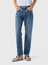 Agolde Women's Lana Straight Jean - Saint Bernard