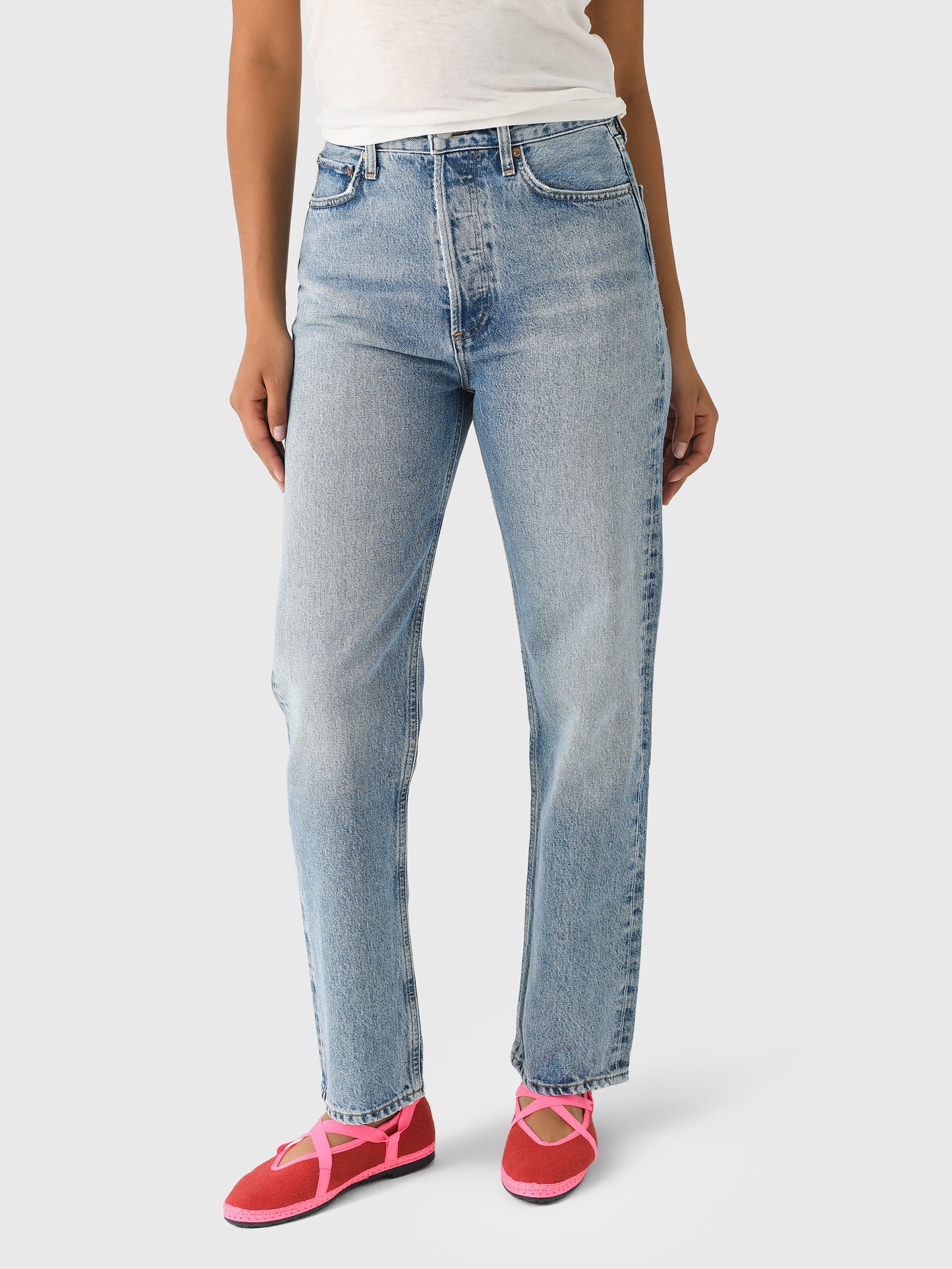 Agolde Women's 90s Pinch Waist Straight Jean - Saint Bernard