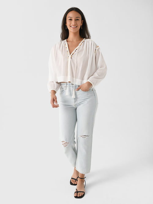 Agolde Women's 90s Loose Straight Crop Jean