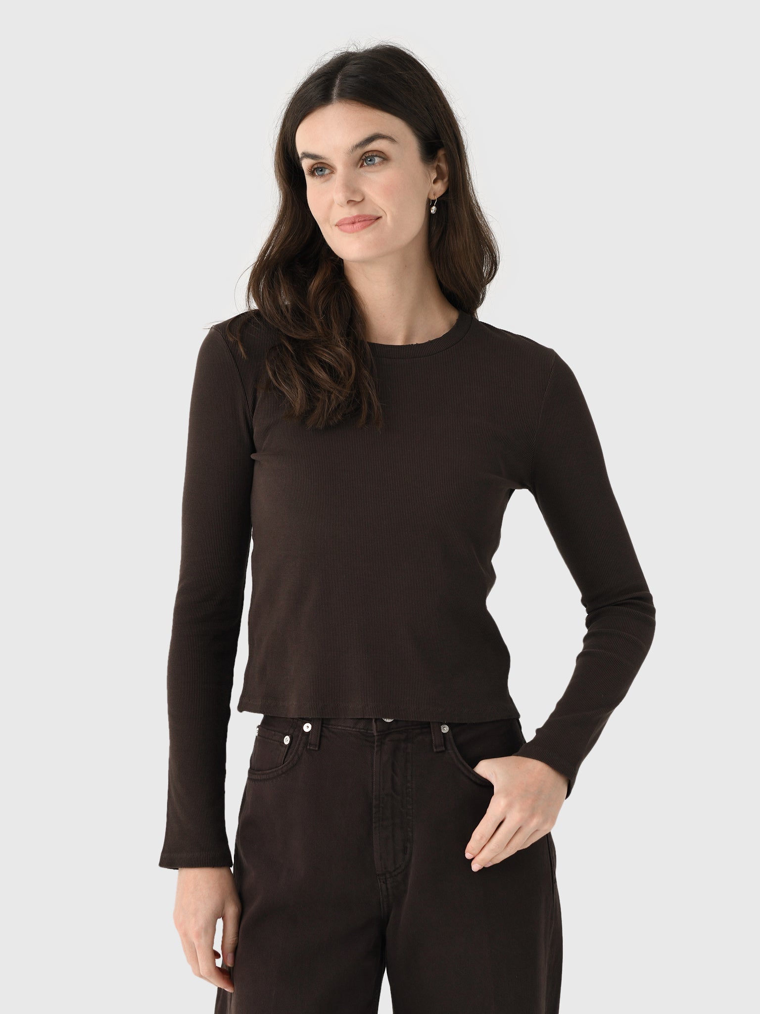 AMO Women's Slim Rib Tee - Saint Bernard