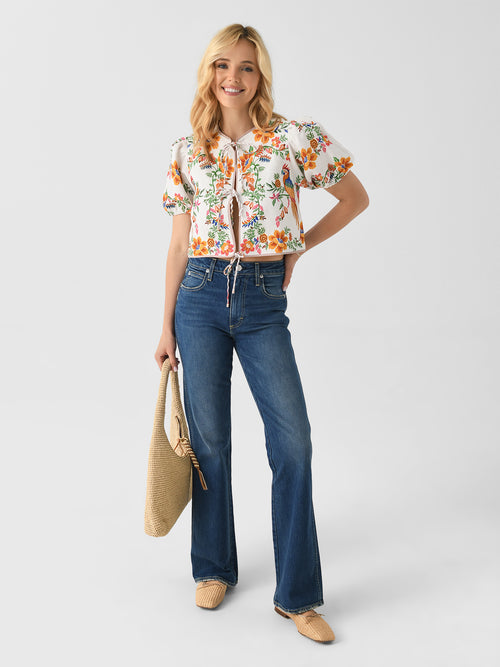 AMO Women's Rosa Cuffed Flare Jean