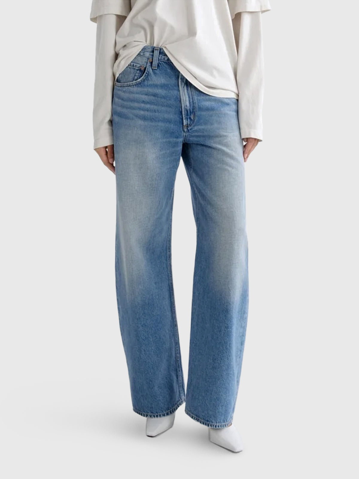 Agolde Women's Low Curve Jean - Saint Bernard