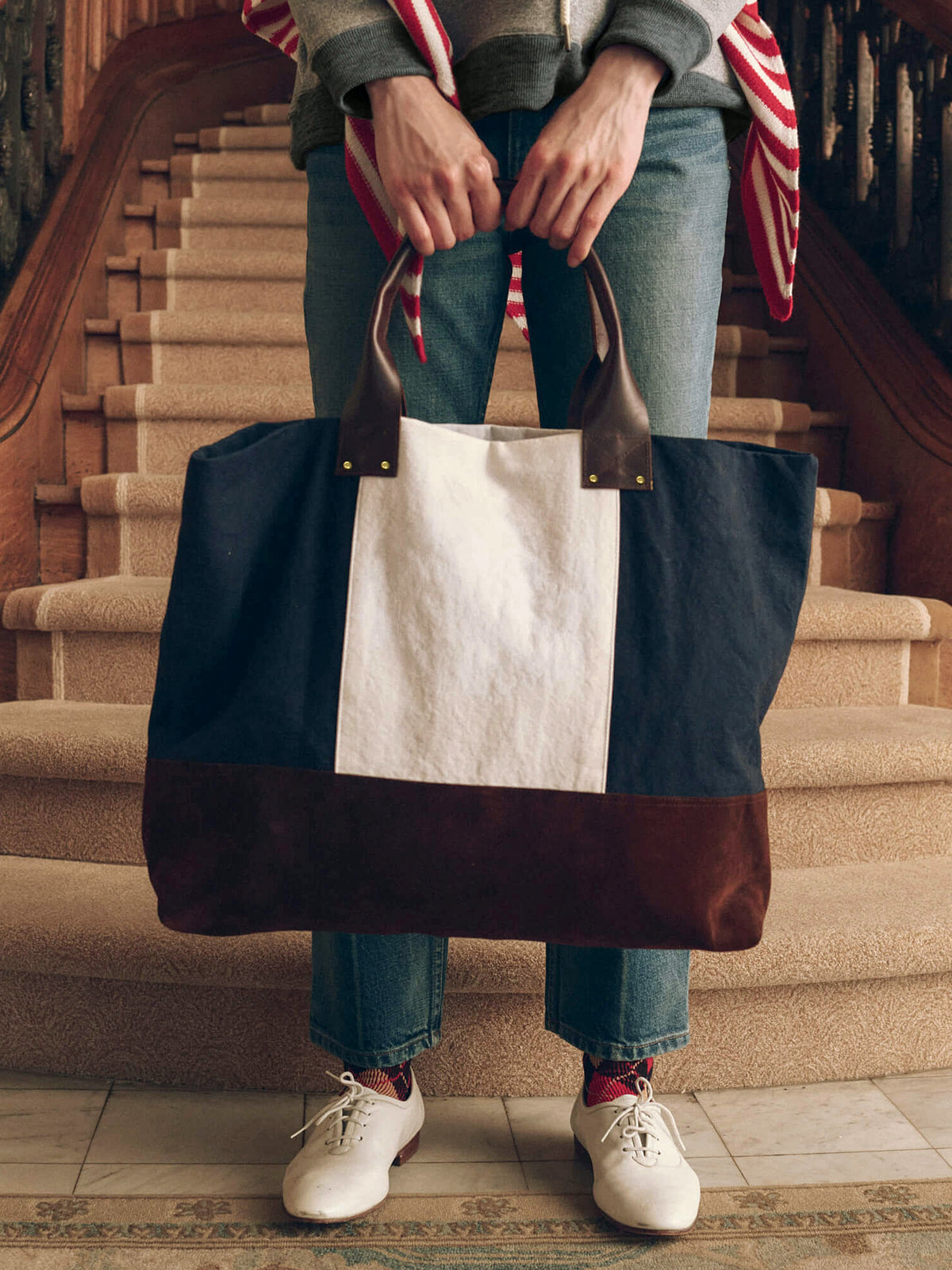 The Great The Stripe Tote - Saint Bernard