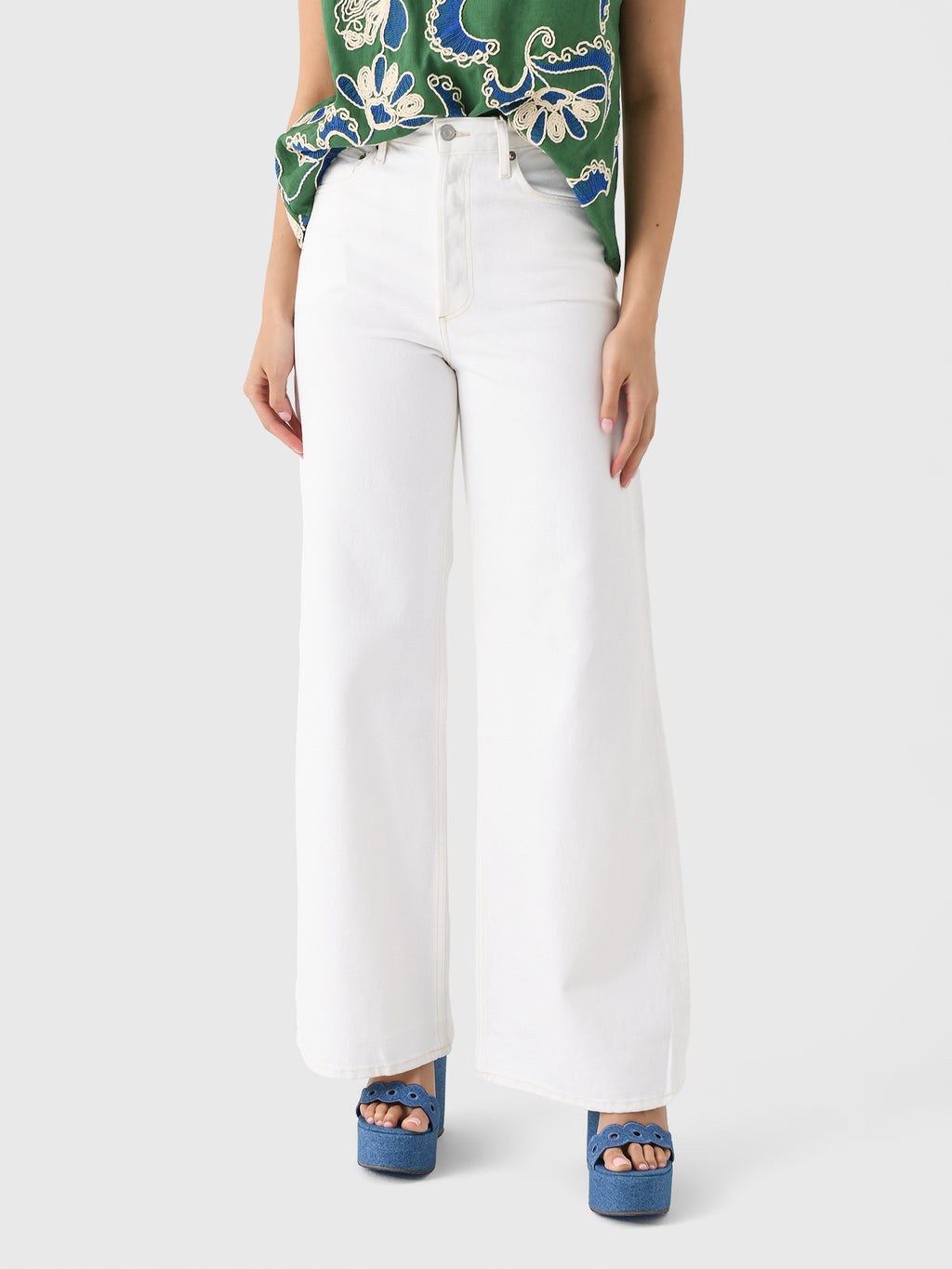 Agolde Women's Dame High Rise Wide Leg Jean - Saint Bernard