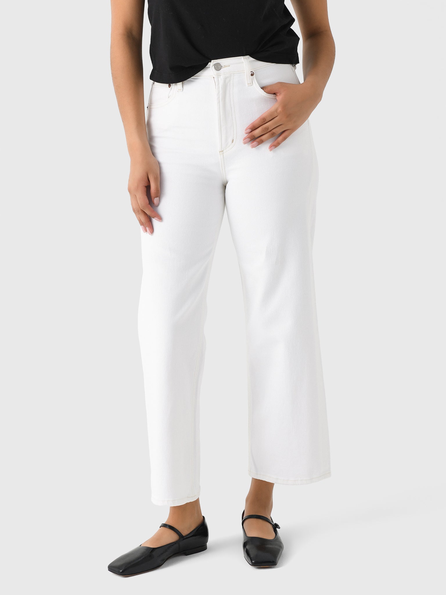 Agolde Women's Ren Wide Leg Jean - Saint Bernard