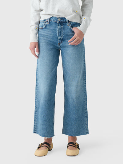 Agolde Women's Ren Wide Leg Jean - Saint Bernard