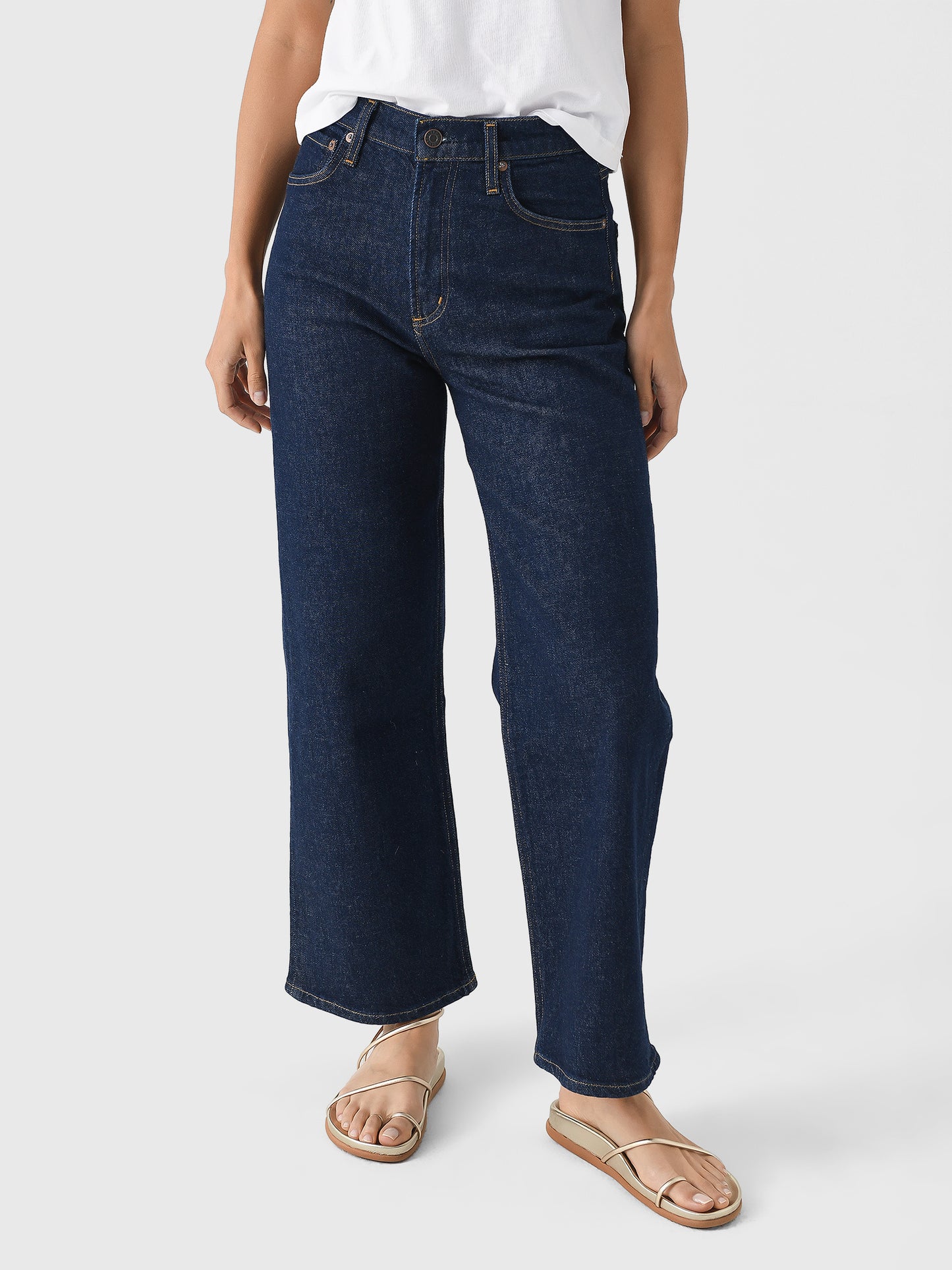 Agolde Women's Ren Wide Leg Jean - Saint Bernard