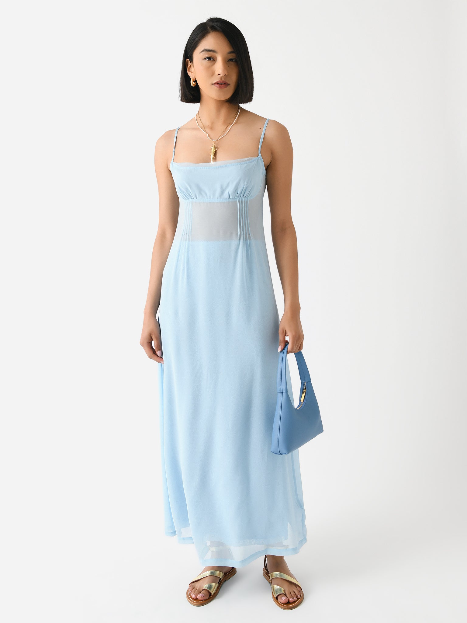 Hansen + Gretel Women's Avenue Sheer Dress - Saint Bernard