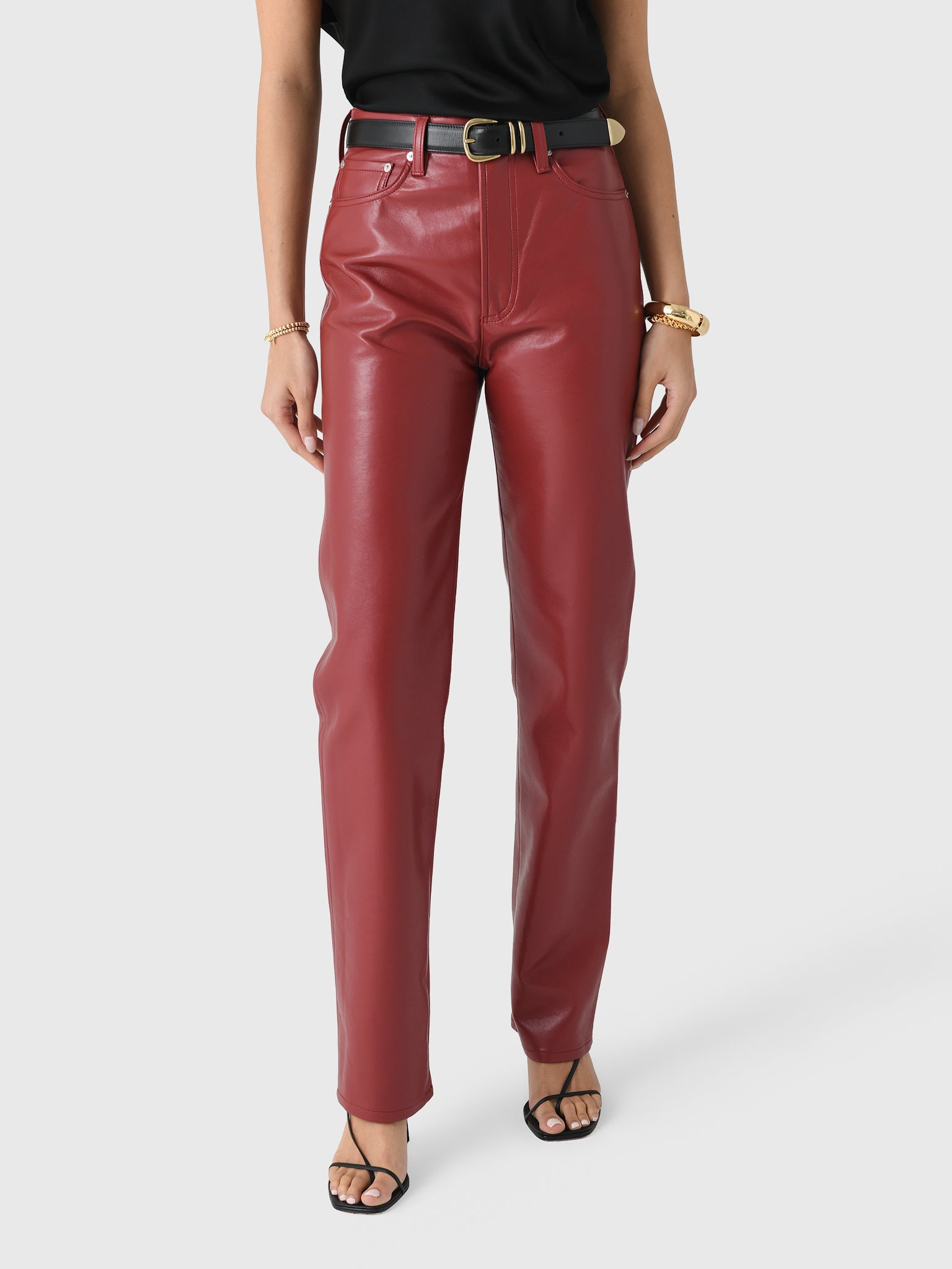 Agolde Women's 90s Pinch Waist Straight Long Pant