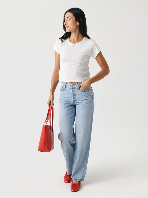Agolde Women's V-Waist Baggy Jean