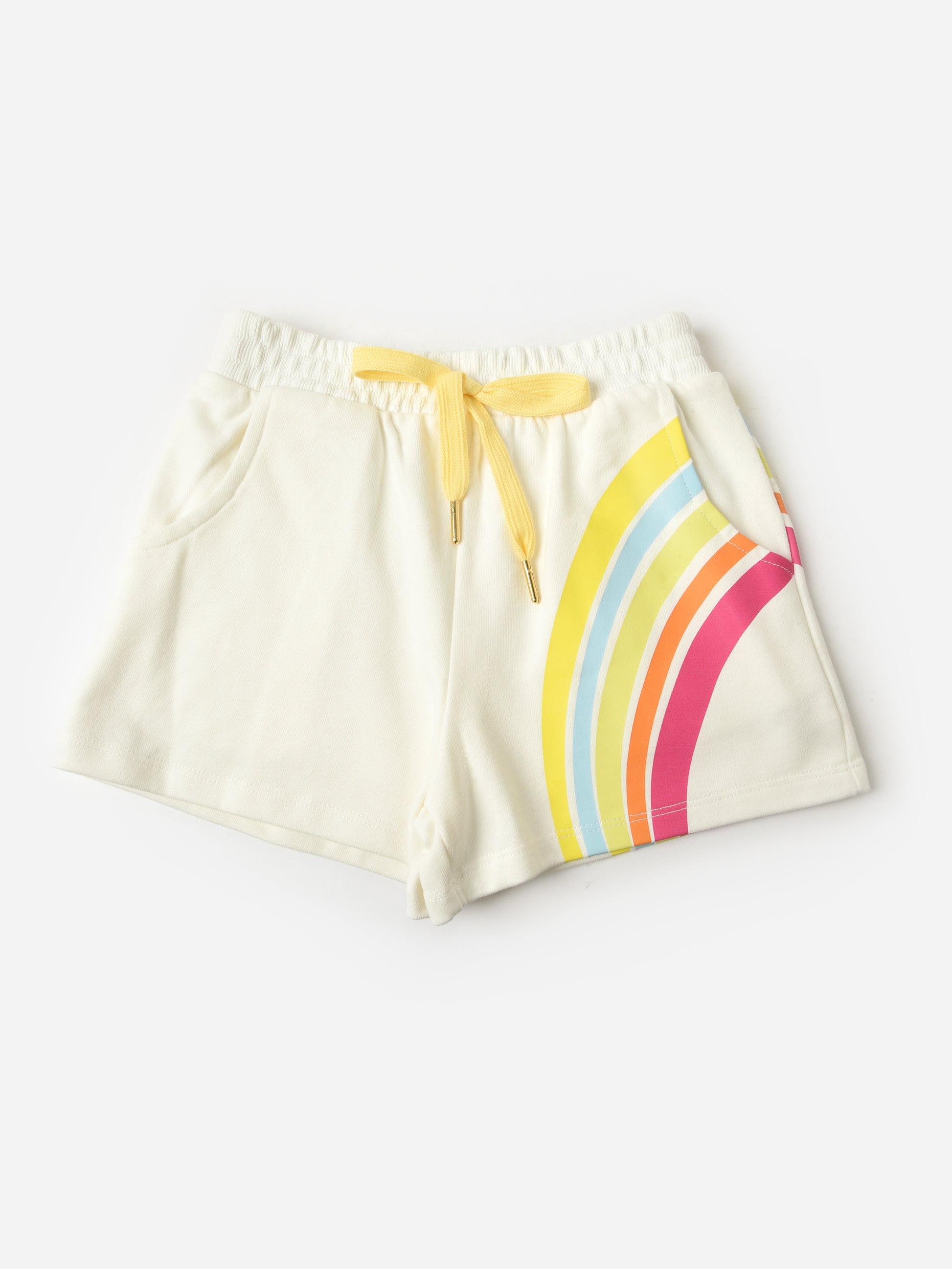 Hannah Banana Girls' Rainbow Print Short - Saint Bernard