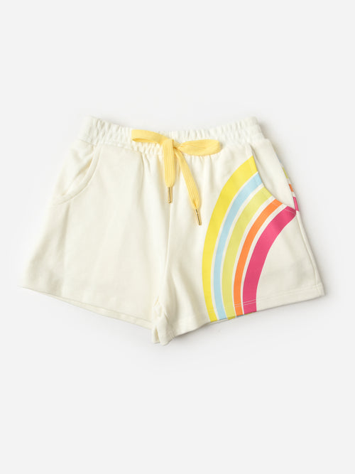 Hannah Banana Girls' Rainbow Print Short - Saint Bernard