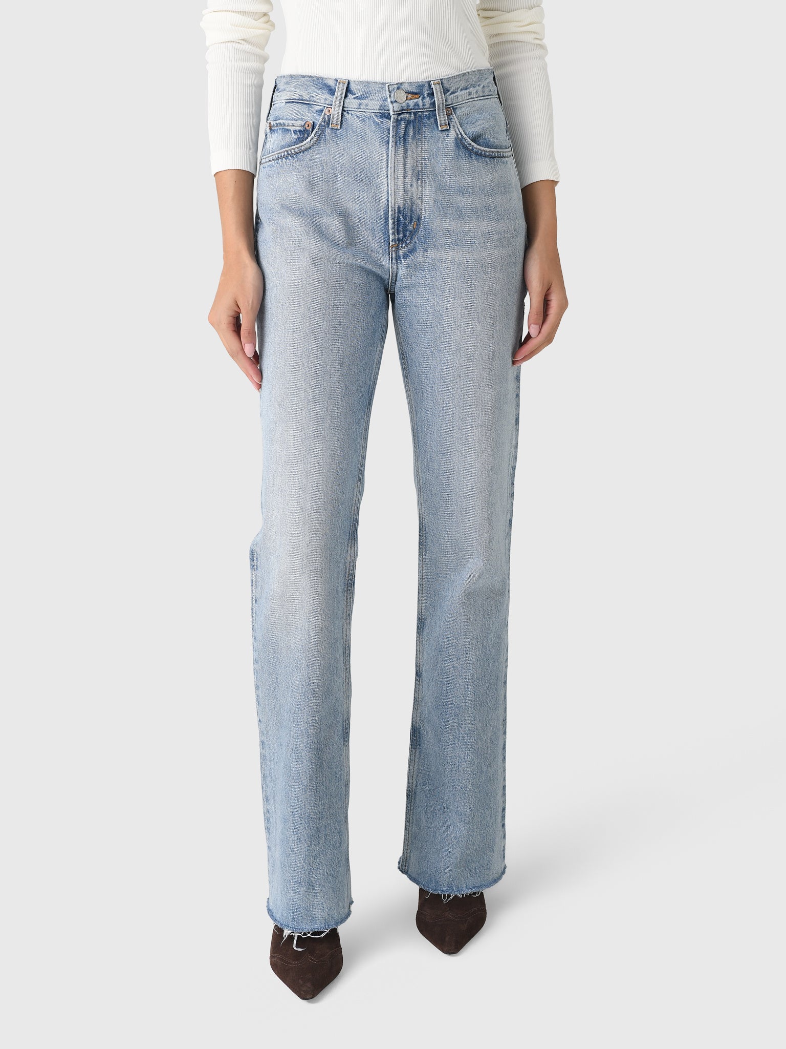 Agolde Women's Leena Flare Jean - Saint Bernard