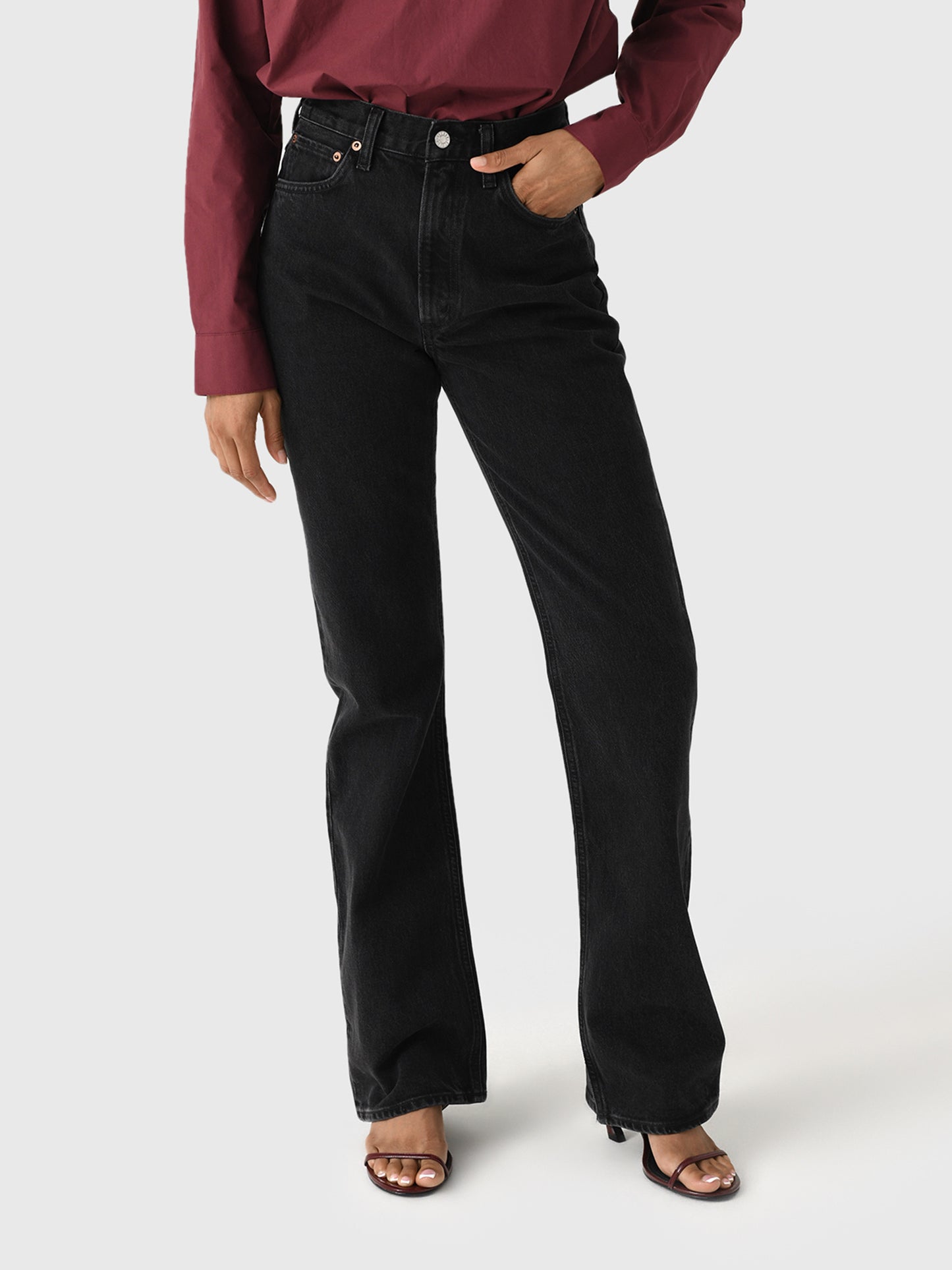 Agolde Women's Leena Flare Jean - Saint Bernard