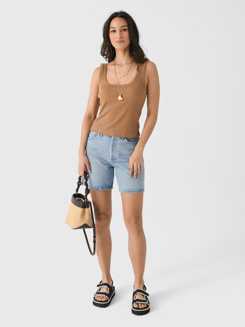 Agolde Women's Dame High Rise Baggy Short