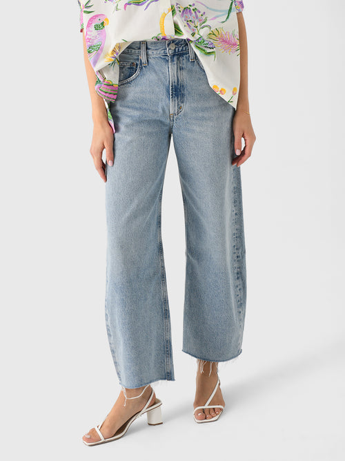 Agolde Women's Low Curve Fray Jean