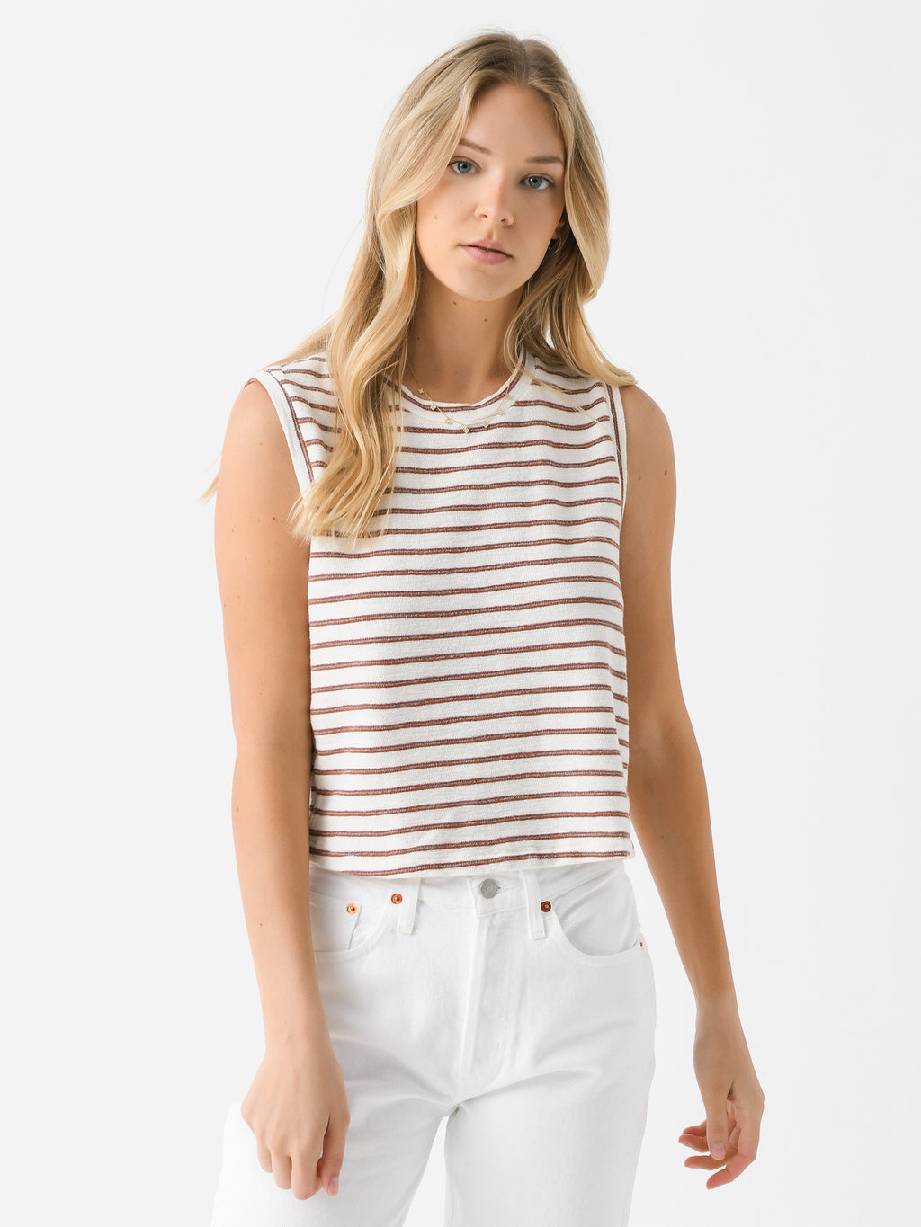 AMO Women's Sleeveless Babe Tee - Saint Bernard