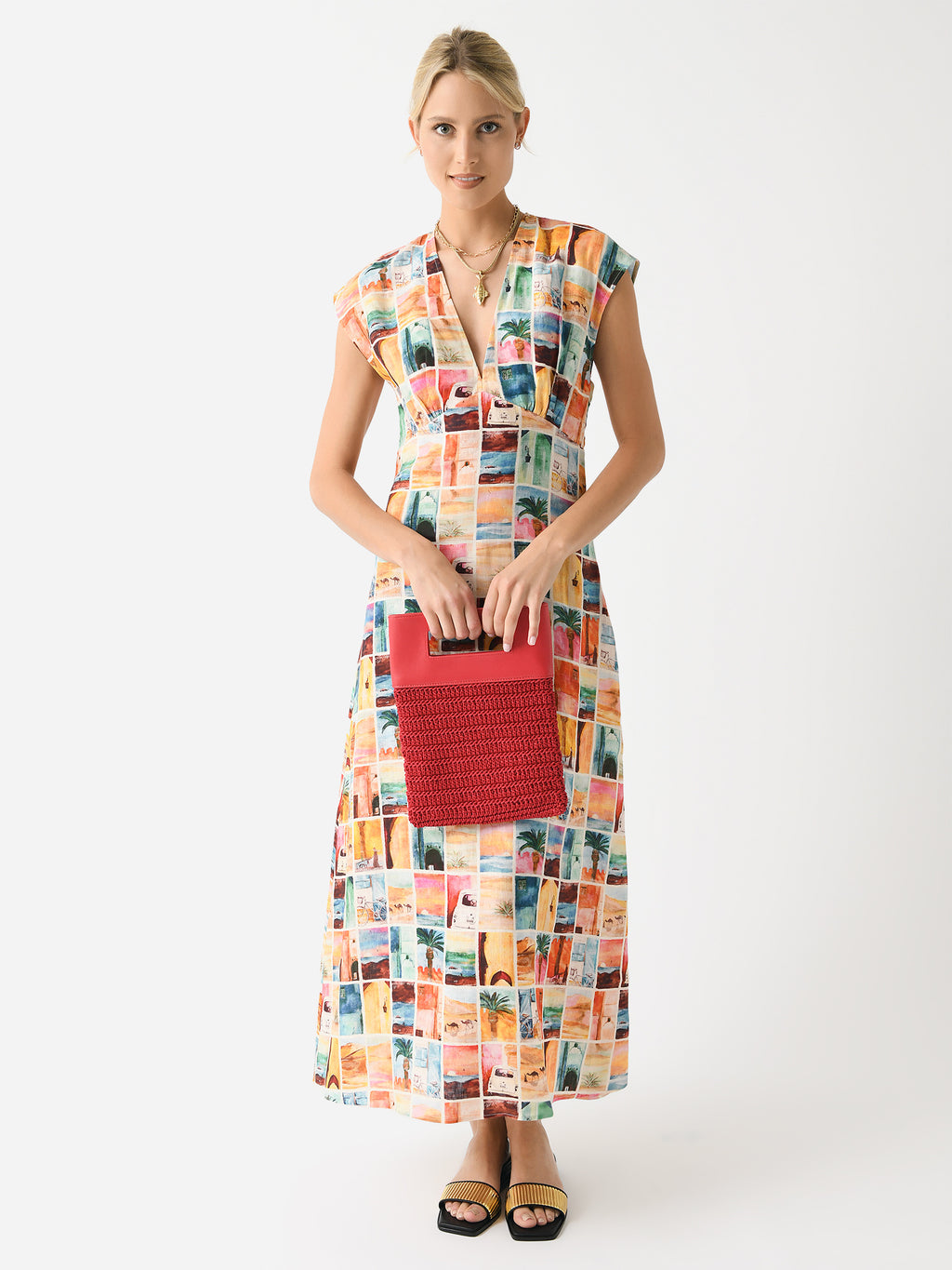Roame Women's Raphia Dress - Saint Bernard