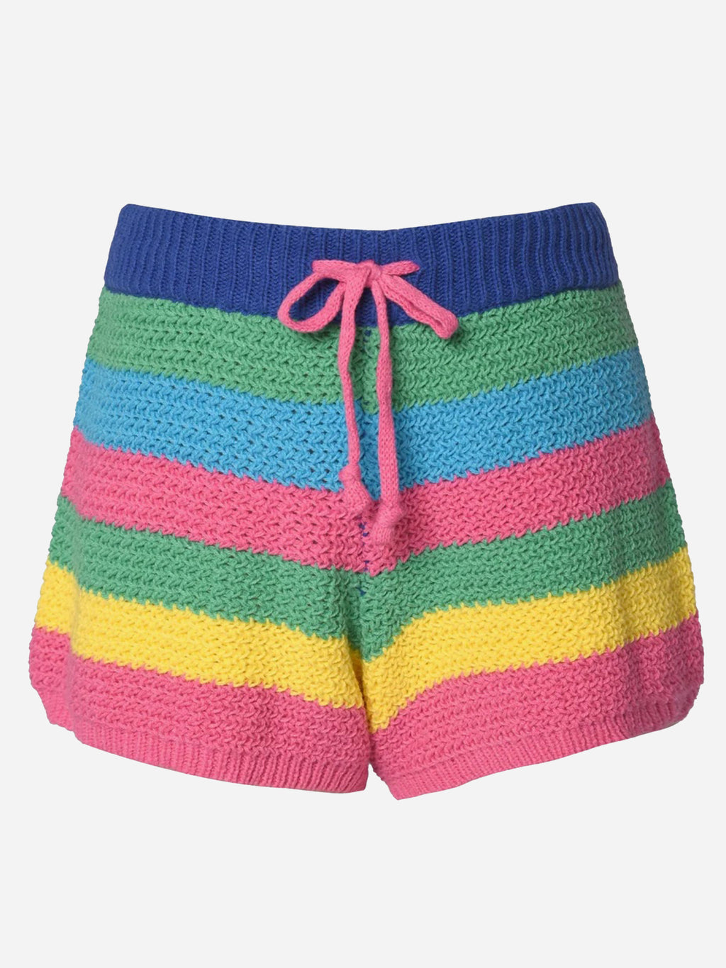 Hannah Banana Girls' Striped Crochet Short - Saint Bernard