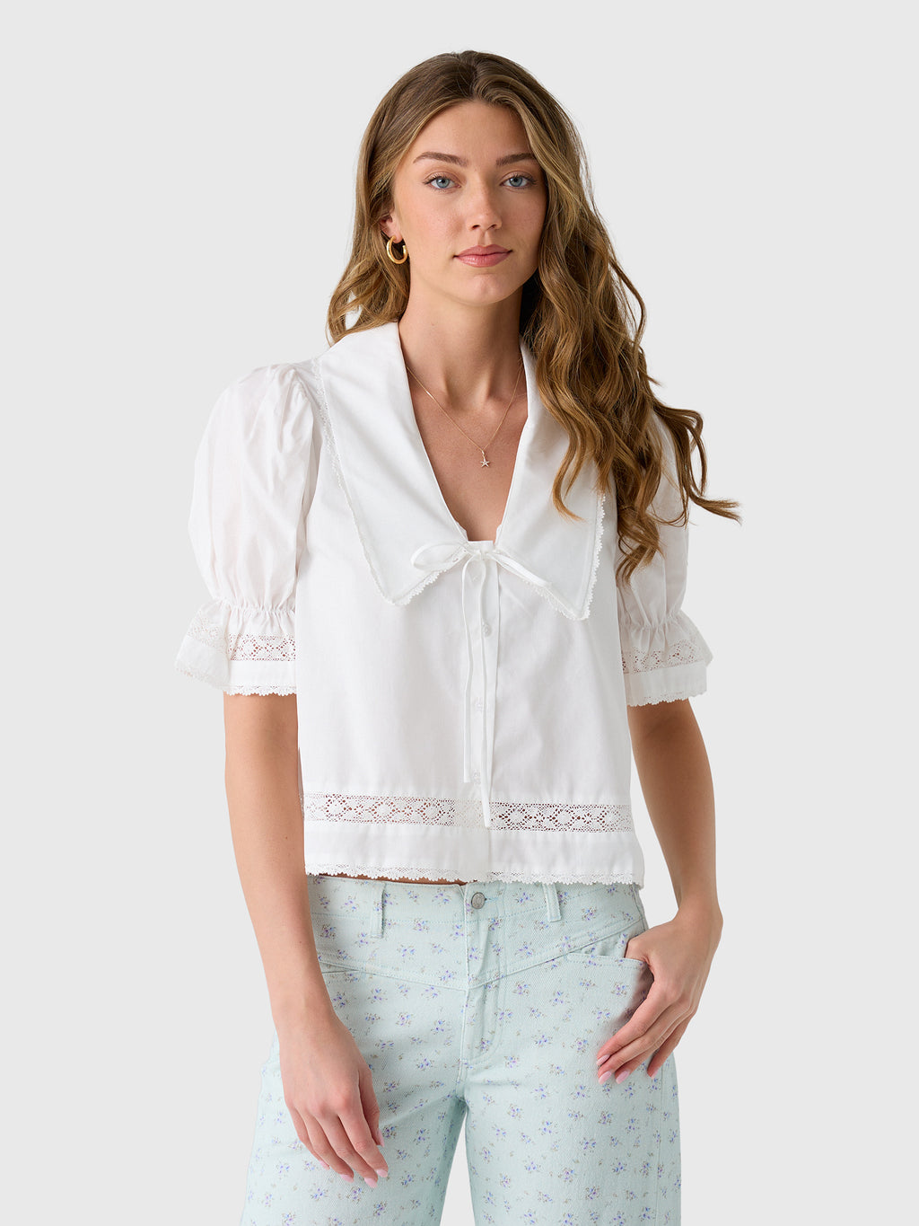 Roame Women's Maisie Tie Shirt - Saint Bernard