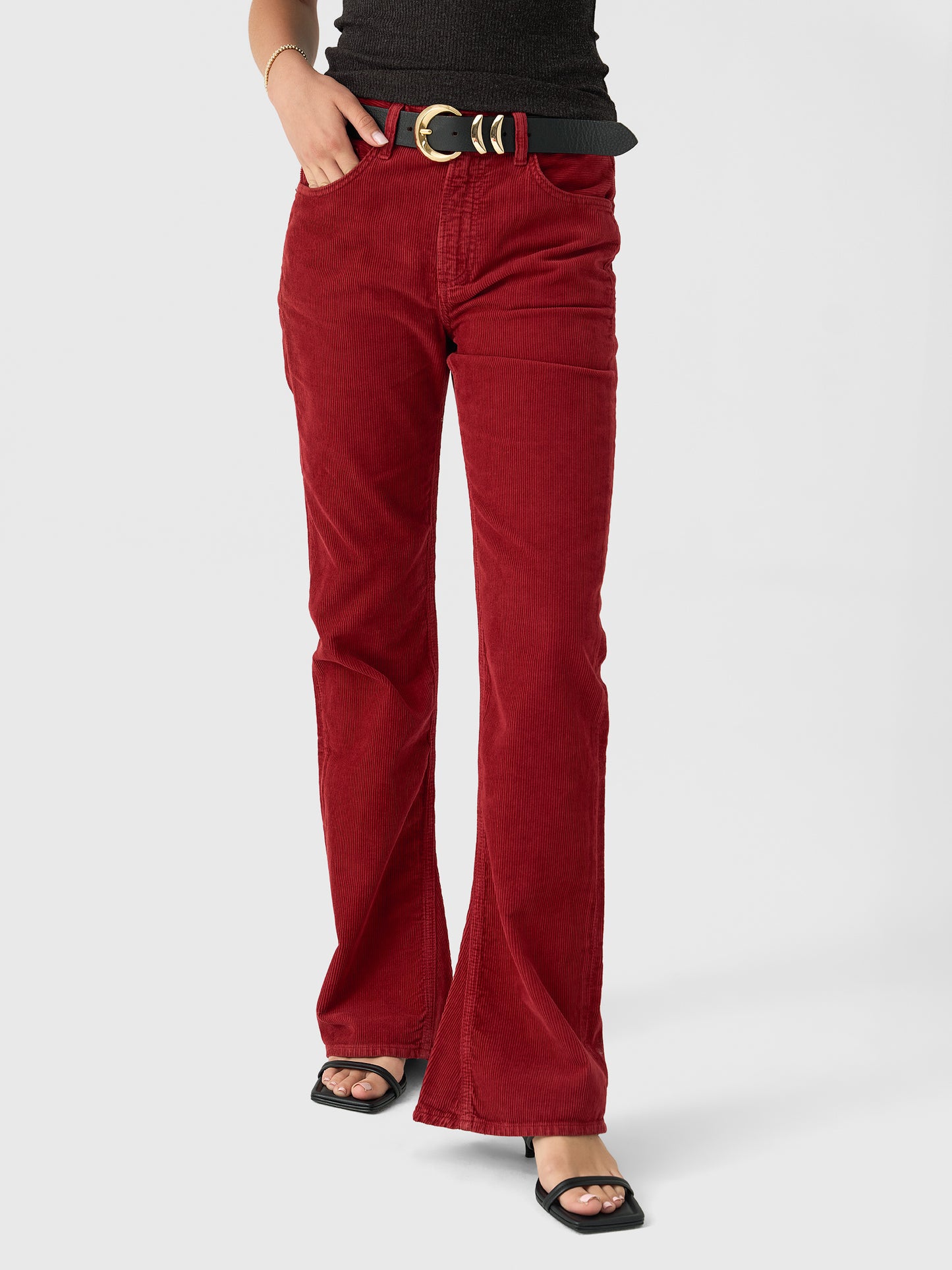 Agolde Women's Kick Boot Corduroy Jean - Saint Bernard